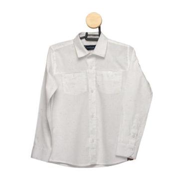 Imagem de Camisa Social Teodoro ML Infantil Masculina Algodão Casual - Teodoro C