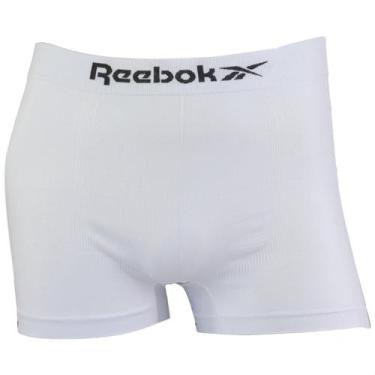 Imagem de Cueca Boxer Masculina Reebok Classic Sem Costura Microfibra, Branco, M