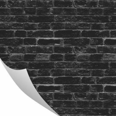Imagem de Papel De Parede Tijolinho Preto 0,57 X 3M - Neonmidia