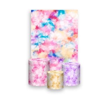 Imagem de Painel De Festa Vertical 1,50 x 2,20 + Trio De Capas Cilindro -  Tie D