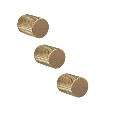 Imagem de Kit 3 puxador bali granado ponto dourado (fosco) zen design