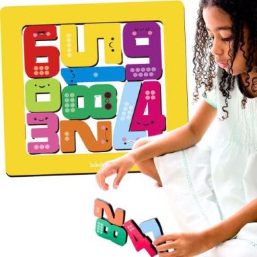 Imagem de Monte e Empilhe Números Brinquedo Infantil Educativo Criativo - Babebi