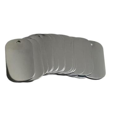 Imagem de Placa De Identificação Militar Dogtag Em Inox 304 Lote 50pç - plenitud