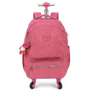 Imagem de MOCHILA COM CARRINHO 360º VINHO - Luxcel