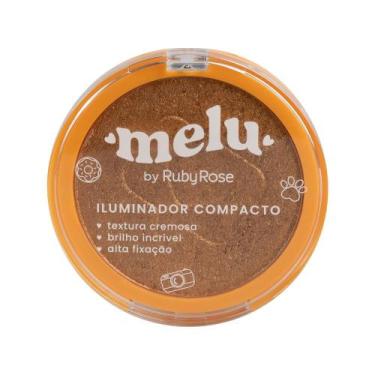 Imagem de Iluminador Compacto Melu By Ruby Rose Cremoso Maquiagem 12,2g, Cor 02
