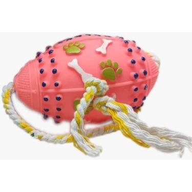 Imagem de Brinquedo Bola de Futebol Americano Gigante Com Corda Para Pets  - JAR