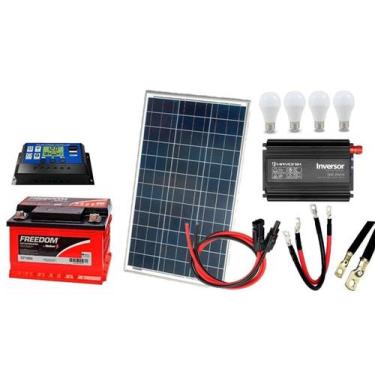 Imagem de Kit Gerador de Energia Solar Off Grid 60Wp - Resun, 127