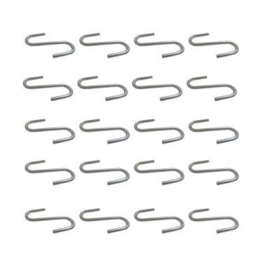 Imagem de Kit 20 Ganchos S Para Barra e Puxadores Academia Musculação - REI DO F