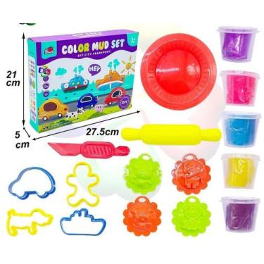 Imagem de Brinquedo kit massinha e moldes  meio de transporte - TOYS
