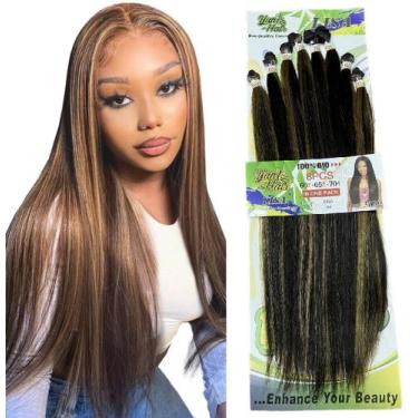 Imagem de Cabelo Fibra Bio Premiun Estilo Lisa 8 Telas 300g - D&D Commerce, SP4/