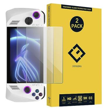 Imagem de XINXUSONG 2 peças de protetor de tela ROG Ally, antiarranhões 9H HD, transparente, sem bolhas, película protetora de tela de vidro temperado para A S U S ROG Ally