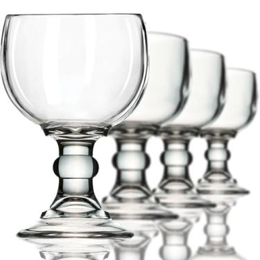 Imagem de Conjunto de copos de cerveja Schooner – Copo grande de Margarita de 525 g, vidro de cerveja estilo Grande Goblet para coronarita, taças de peixe para bebidas – Conjunto de 4