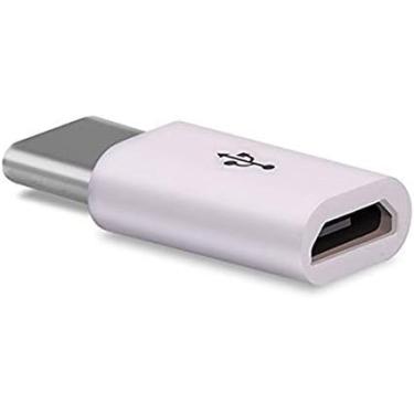 Imagem de Galyacht Conector USB 3.1 tipo C universal branco para conversor micro USB macho para fêmea mini adaptador de dados USB-C portátil tipo C dispositivo celular adaptadores OTG