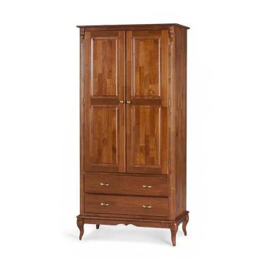 Imagem de Roupeiro 2 Portas E 2 Gavetas Hannover M560818 Cor Imbuia - Verniz