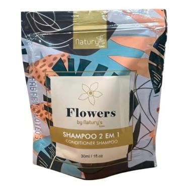 Imagem de Naturys Shampoo 2 em 1 Flores Sachê 30mL Hotel Motel Pousada Doação 200 Unidades