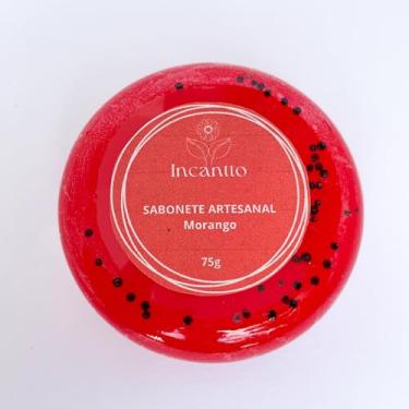 Imagem de Sabonete Artesanal Frutal Redondo 75g (Morango)