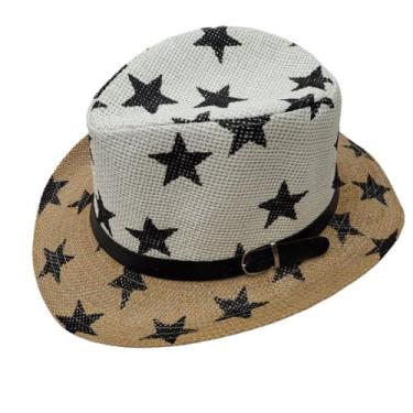 Imagem de Chapéu Panamá Fedora vaqueiro Gândster Carioca Pagodeiro Estrela  Aba 