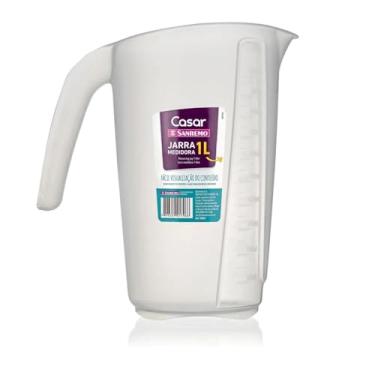 Imagem de Jarra Medidora de Plástico 1 Litro com Alça Graduado - Sanremo - SR805