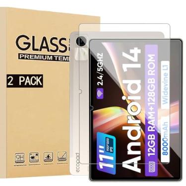 Imagem de [NSFN] Película de vidro ECOPAD E20/UJJ U7/Relndoo P80/Suicoey P80, tablet Android 14, película de vidro de 11 polegadas, película de vidro protetora LCD, dureza 9H, ultrafina, alta transmissão,