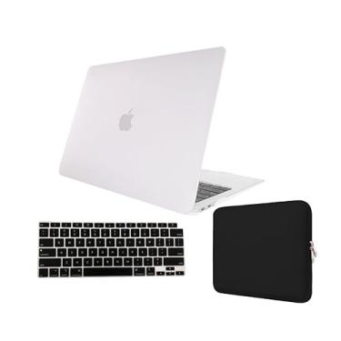 Imagem de Kit Case Para Macbook PRO 15 A1286 Com Drive de CD/DVD + Película de Teclado + Capa Neoprene (Transparente Fosco)