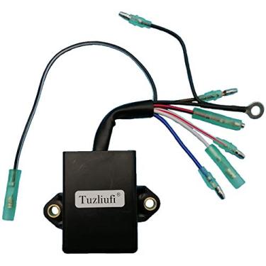Imagem de Tuzliufi Caixa CDI compatível com Yamaha T15-04000900 63V-85540-01 63V-85540-02 63V-85540-00-00 Motor de popa 2 cilindros curso T9.9 T15 9.9HP 15HP 9.9 15 HP CDI V 19999 2000-2006 e posteriores Z418