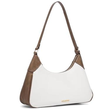 Imagem de molshine Bolsa de ombro, bolsa crescente de couro PU, bolsa de axila, bolsa clutch de festa para mulheres modelo DLK0059, Caqui