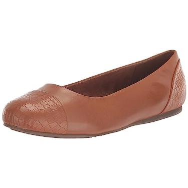 Imagem de SoftWalk Sapatilha feminina Sonoma com bico fechado, Bagagem/Croco, 8 Wide