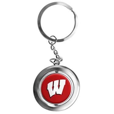 Imagem de FOCO Chaveiro NCAA Wisconsin Badgers Football Spinner, vermelho