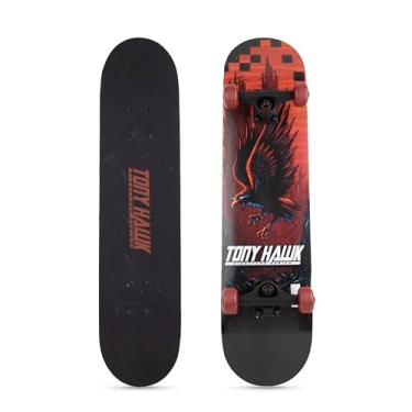 Imagem de Skate Tony Hawk 78,7 cm – Skate Signature Série 1 com caminhões profissionais, fita de aderência completa, deck de bordo de 9 camadas, ideal para todos os níveis de experiência