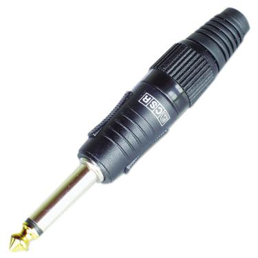 Imagem de Plugue P-10 Mono CSR L-107BK Plastico Preto para Guitarra PM