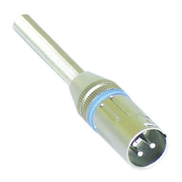 Imagem de Conector Canon Macho CSR Q-8BL Niquel AZUL com Mola
