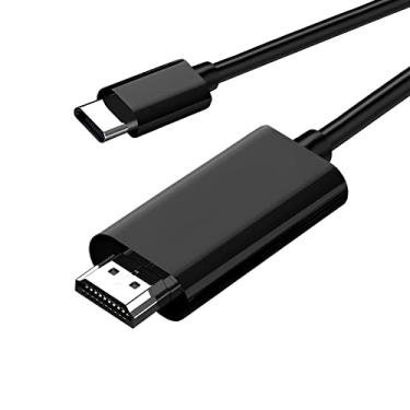 Imagem de Cabo USB C para HDMI 1,8 m 4K para monitor, adaptador HDMI para USB C para MAC, conversor USBC para HDMI vga para iPad Pro, adaptador USB C para HDMI para MacBook Air, cabo USB tipo C para HDMI para Chromebook, TV
