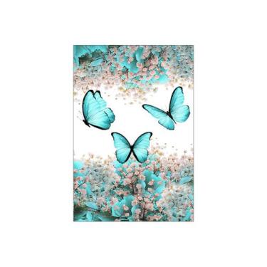 Imagem de Painel De Festa Vertical 1,50 x 2,20 - Borboleta Com Flores 040 - Via 