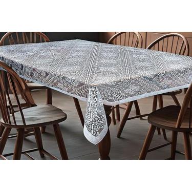 Imagem de Toalha de Mesa Rosa  em Renda Poliester 1,50 m por 2,20 m - Cortlester