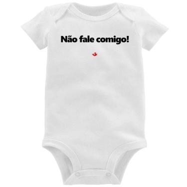 Imagem de Body Bebê Não fale comigo! - Foca na Moda, Branco, M