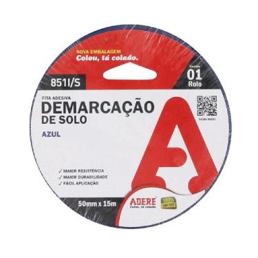 Imagem de Fita De Demarcação De Solo Azul 50mmx15m - Adere