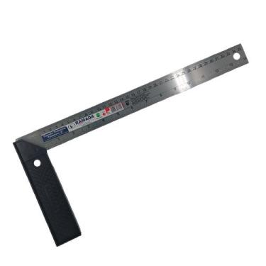 Imagem de Esquadro Poliestireno PVC Régua 14 35cm Ramada
