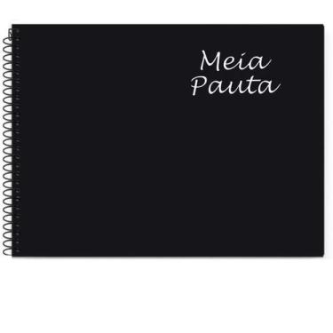 Imagem de Caderno Desenho Meia Pauta Capa Dura 96fls Espiral Tamoio