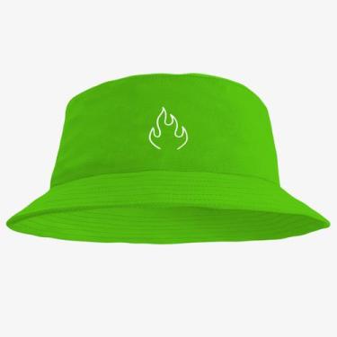Imagem de Chapéu Bucket Hat Estampado Fogo - MP Moda Masculina, Único, Verde