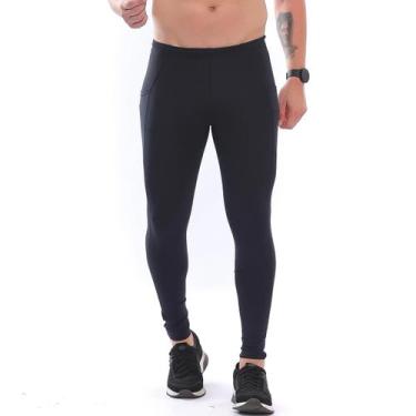 Imagem de Calça Legging Masc Compressão Corrida ProRacing Bolsos Preto - Element