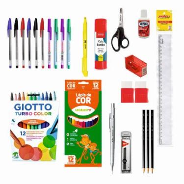 Imagem de Kit Escolar 25 Itens Volta Às Aulas Ensino Fundamental