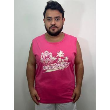 Imagem de Camiseta Regata RosaPlus Size Xp Ao G5 - GS PLUS SIZE MAN, Rosa, G3
