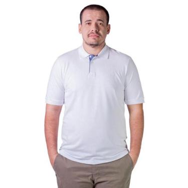 Imagem de Camisa Polo Manga Curta Masculina 007001001 Slim Ogochi Branca, G, Bra