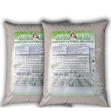 Imagem de Fosfato natural reativo 4kg Rica Fonte de Fosforo - Pó de Rocha - AGRO