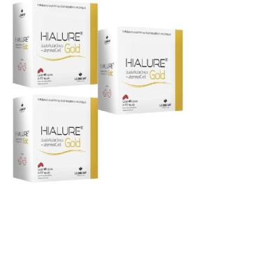 Imagem de COMBO 3 unid HIALURE GOLD 500MG 60 CAP AC. HIALUR+ VIT C e E - La San 