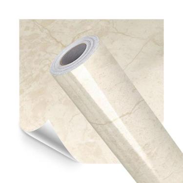 Imagem de Papel de Parede Adesivo Lavavel Pedra Marmore Travertino - Open Star, 