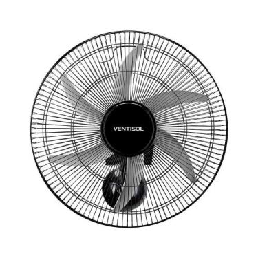 Imagem de Ventilador Steel Oscilante Parede 50cm CH HH Premium Ventisol, Preto, 
