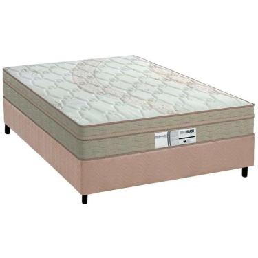 Imagem de Cama Box Casal: Colchão Molas Probel Prolastic Born + Base Crc Suede Clean(138X188)
