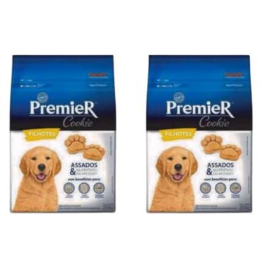Imagem de Biscoito Premier Cookies Cães Filhotes 250g Kit Com 2 Unidades