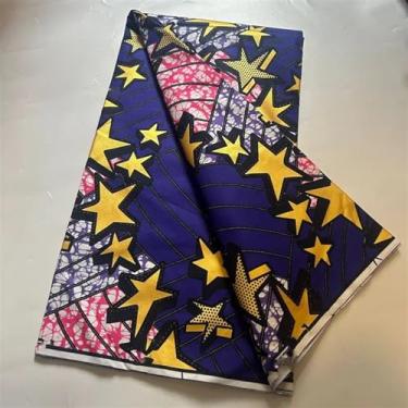 Imagem de Tecido cera dourada africana algodão material rapper Batik Ankara original de alta qualidade novo material pagne manutenção para costura (como imagem-06)